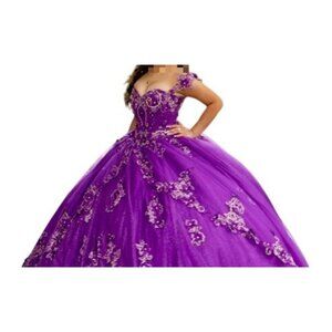 Quinceañera Purple Dress - Size M